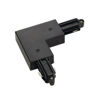 143050 Conector colt exterior pentru sina 1 circuit Negru - 143050 - 4024163142618